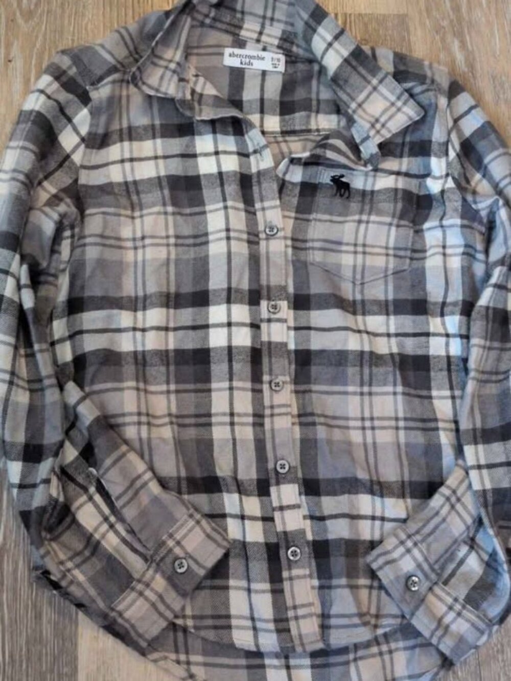 Abercrombie Kids Flannel Button-Down Shirt Size 9/10